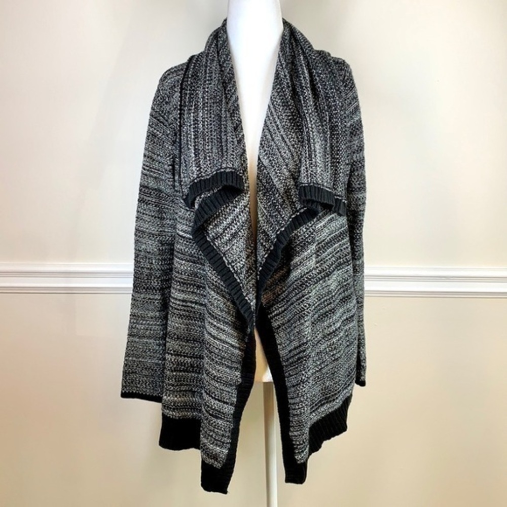 ANN TAYLOR Open Drape Marled Cardigan Sweater S